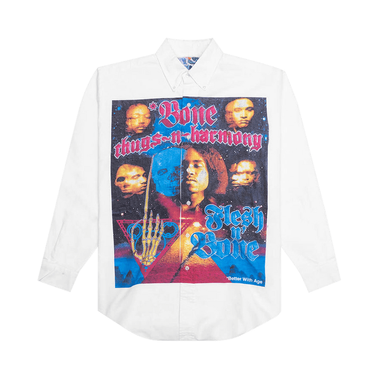 *Better With Age Road Trip Button Down Shirt "White"