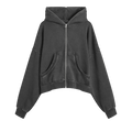 Entire Studios Eternal Zip Hoodie "Washed Black"