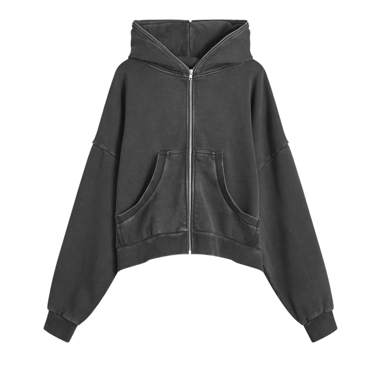Entire Studios Eternal Zip Hoodie "Washed Black"