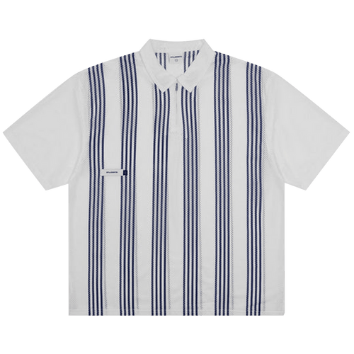 Students Howards Mesh Zip Polo "White"