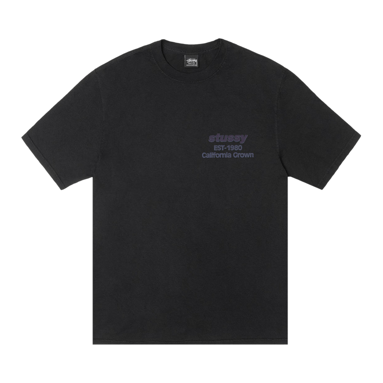 Stussy California Grown Tee Pigment Dyed "Black"
