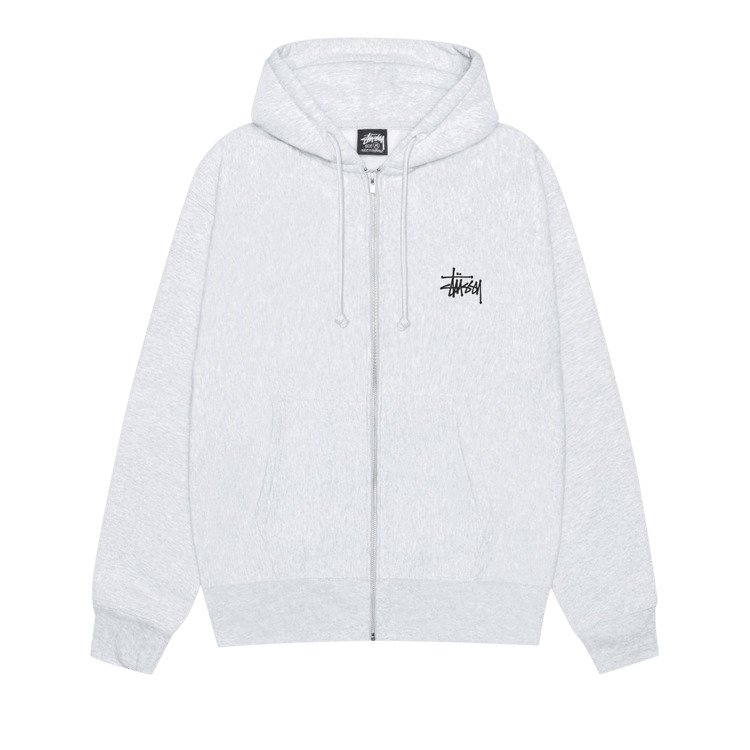 Stussy Big & Meaty Zip Hoodie "Ash Heather"