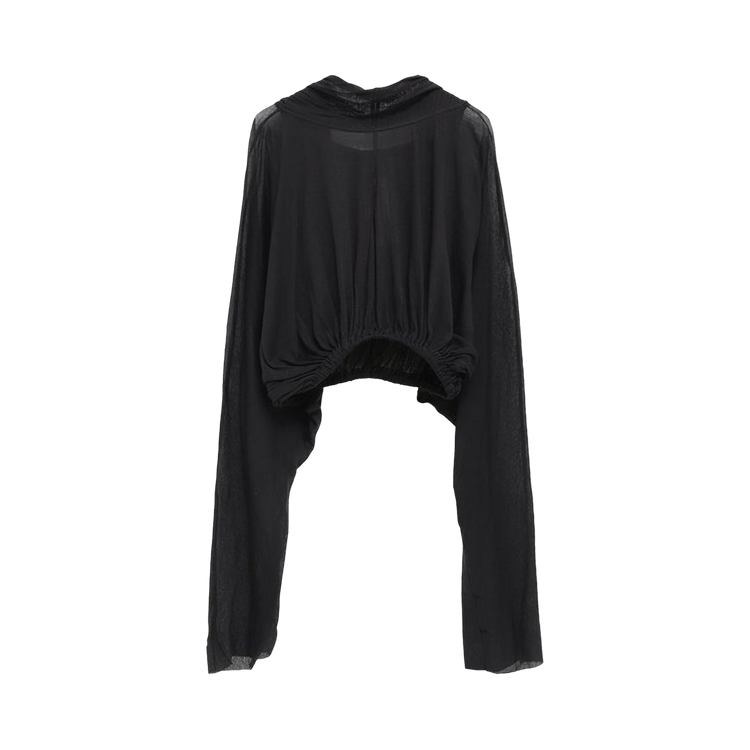 Rick Owens Cropped Hooded Tunic "Black"