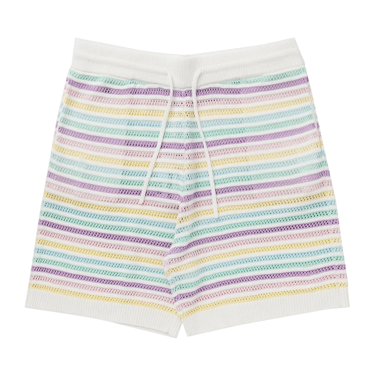 Casablanca Flower Crochet Shorts "Multicolor"