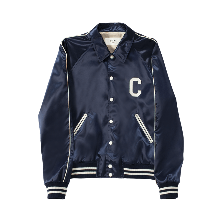 CELINE Teddy Collar Shirt "Navy Blue"
