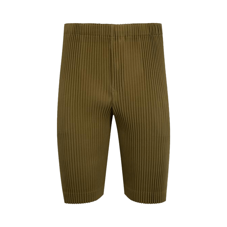 Issey Miyake Color Pleats Shorts "Olive Khaki"