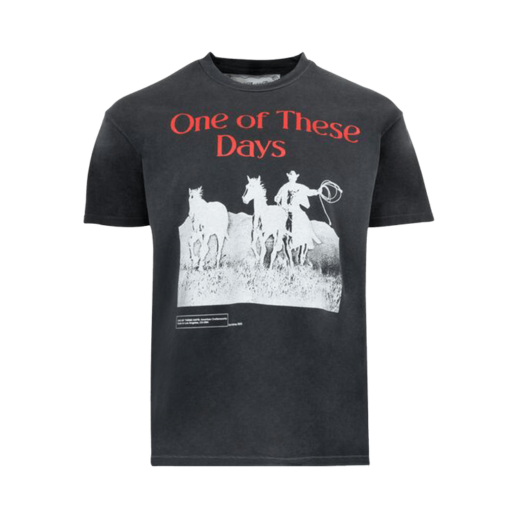 One Of These Days Across The Plains T-Shirt "Sun Faded Black"