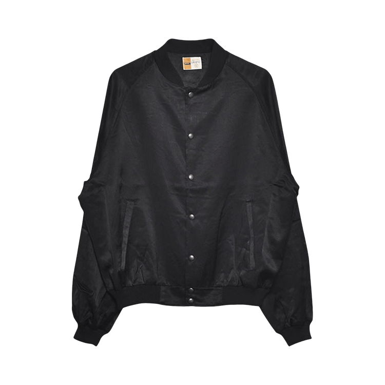 SAINT Mxxxxxx Last Song Satin Jacket "Black"