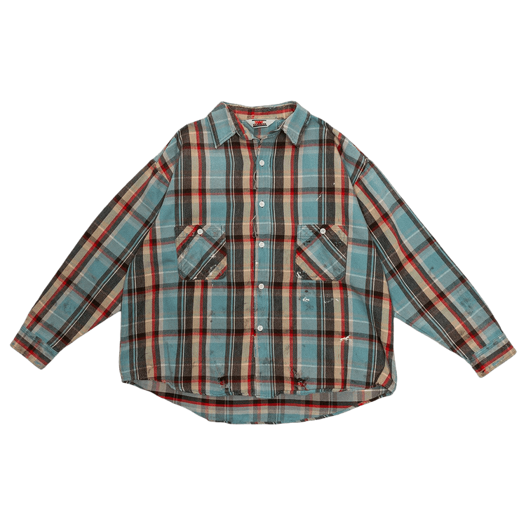 SAINT Mxxxxxx Flannel Shirt Check "Blue"
