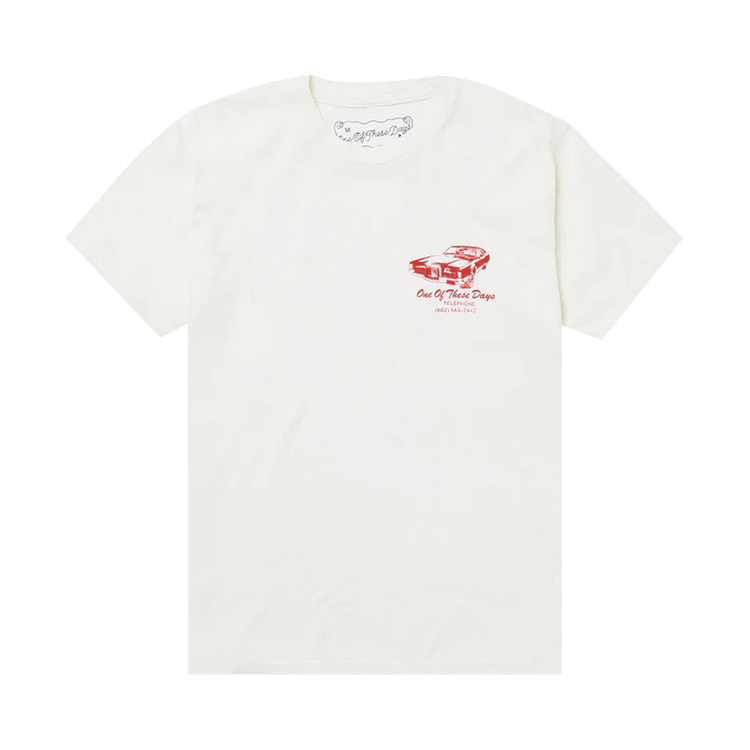 One Of These Days Tire Service T-Shirt "Washed Burgundy"
