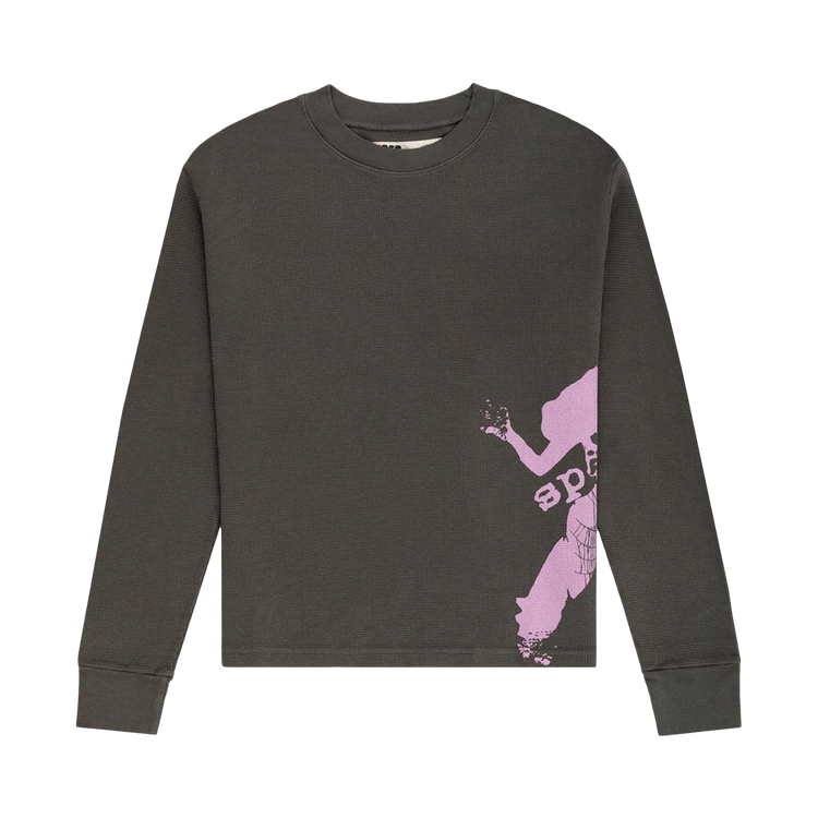 Sp5der 5ex Girl Thermal Long-Sleeve "Dark Grey"