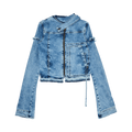 Ottolinger Drape Collar Denim Jacket "Blue Wash"