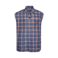 Martine Rose Laced Sleeve Overshirt "Blue/Red"
