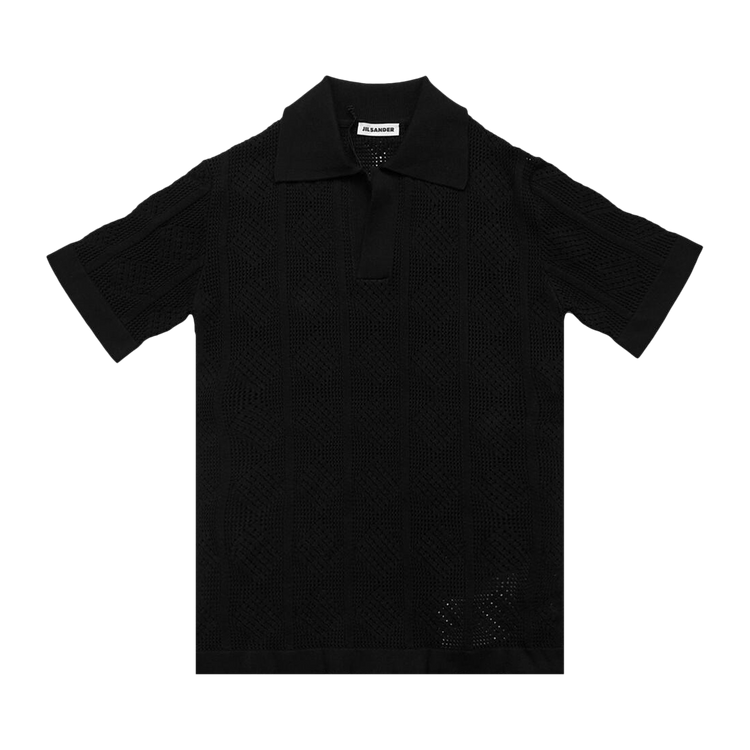 Jil Sander Knit Polo T-Shirt "Black"
