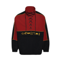 Martine Rose Lace Up Windbreaker "Black/Burgundy"