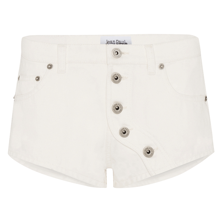 Jean Paul Gaultier Buttoned Denim Short "Off White"