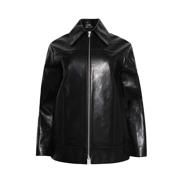 Jil Sander Drop Shoulder Zipped Jacket "Black"