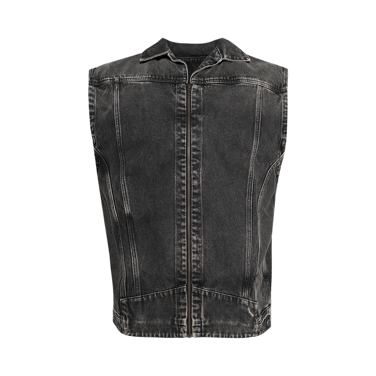 Martine Rose Denim Gilet "Black Vintage Wash"