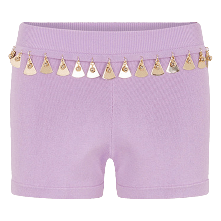 Rabanne Tassel Trim Knitted Shorts "French Lavander"