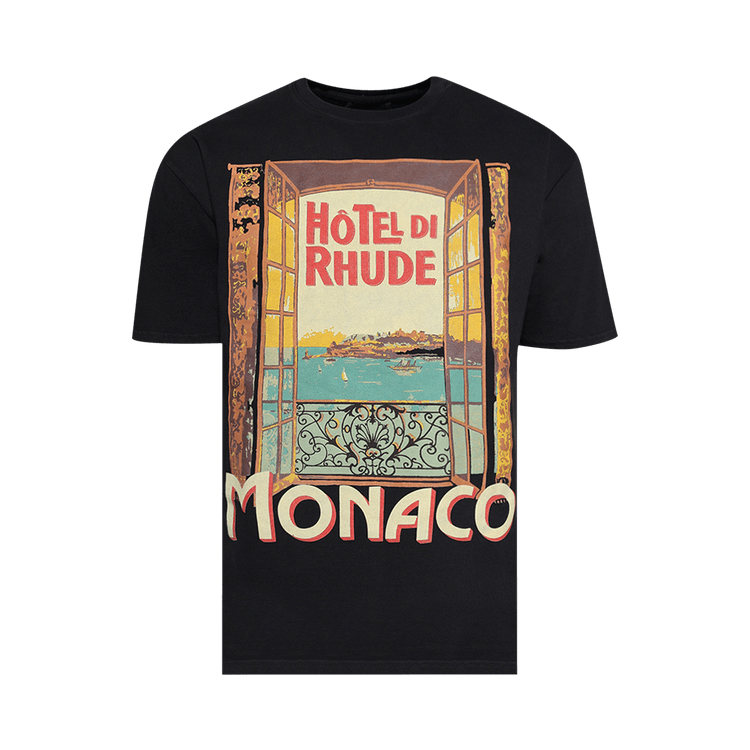 Rhude Hotel Di Monaco Tee "Vintage Black"