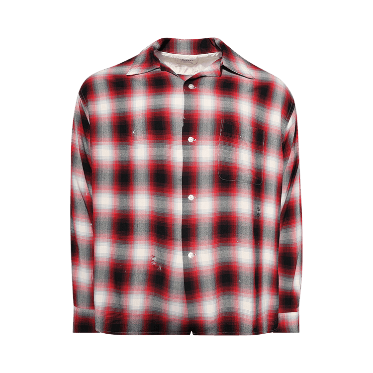 SAINT Mxxxxxx Check Long-Sleeve Shirt "Red"