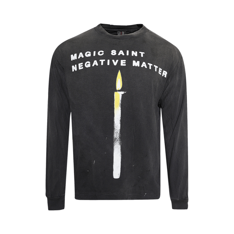 SAINT Mxxxxxx Candle Long-Sleeve Tee "Black"