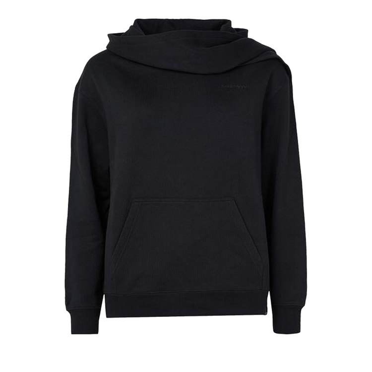 Courrèges Scarf Embroidered Hoodie "Black"