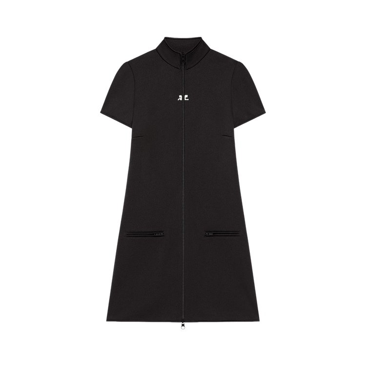Courrèges Interlock Tracksuit Mini Dress "Black"