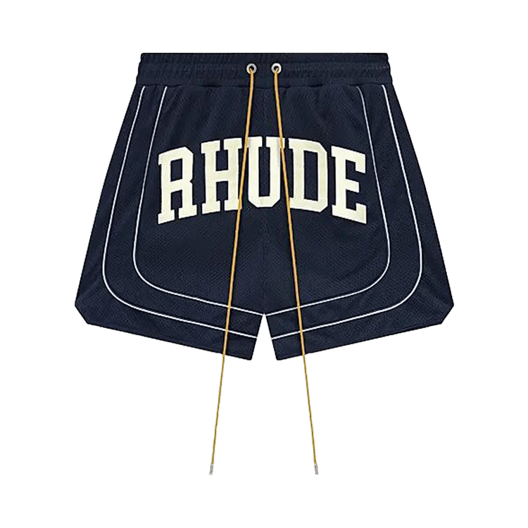 Rhude Baggy Collegiate Logo Short "Blue"