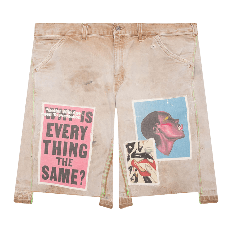 *Better With Age Cocktail Single-Knee Shorts "Multicolor"