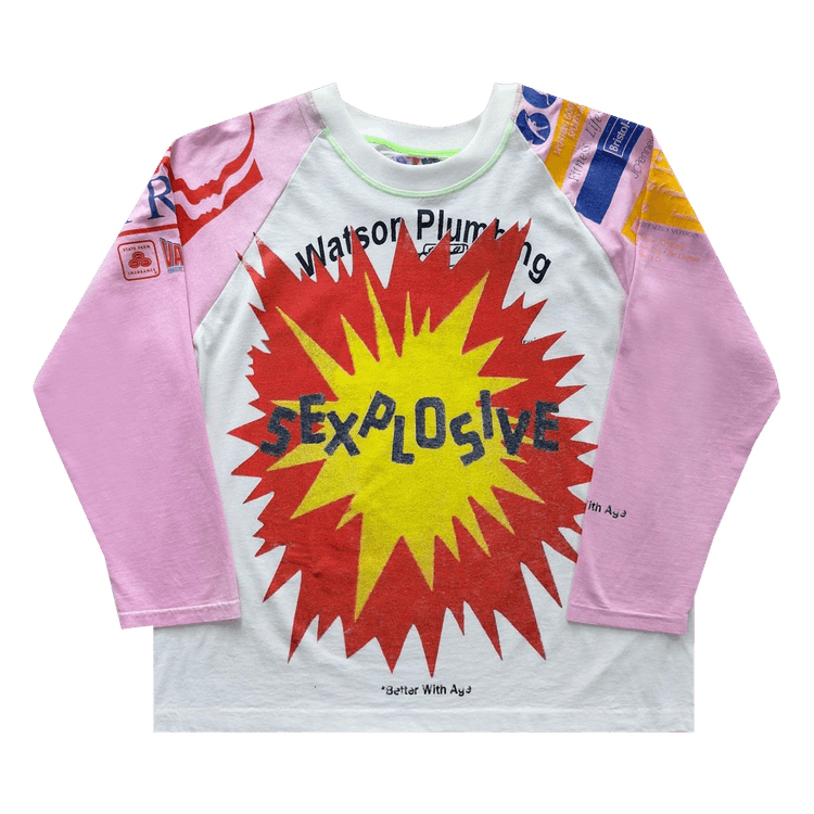 *Better With Age Sexplosive Raglan T-Shirt "White"