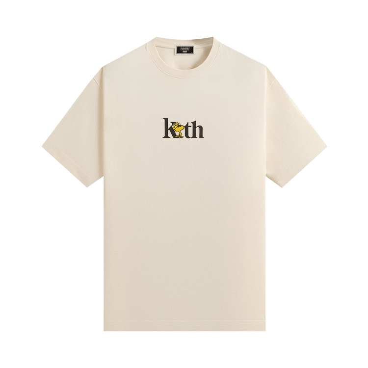 Kith For Peanuts Woodstock Serif Tee "Sandrift"