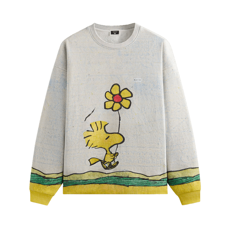 Kith For Peanuts Woodstock Comic Nelson Crewneck "Chalk"