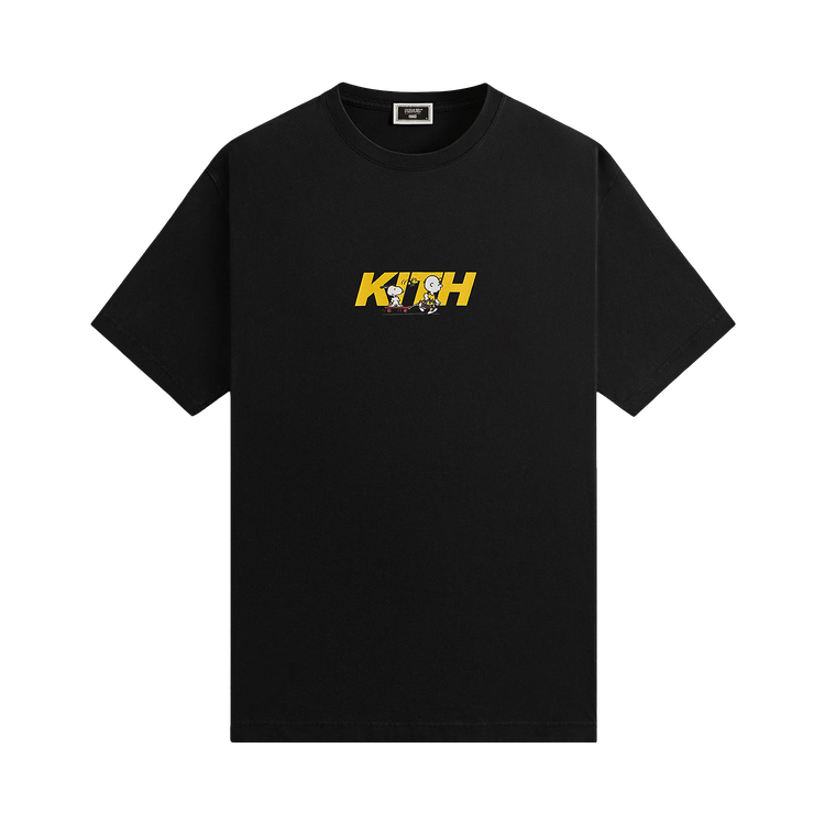 Kith For Peanuts Skateboard Fast Logo Tee "Black"
