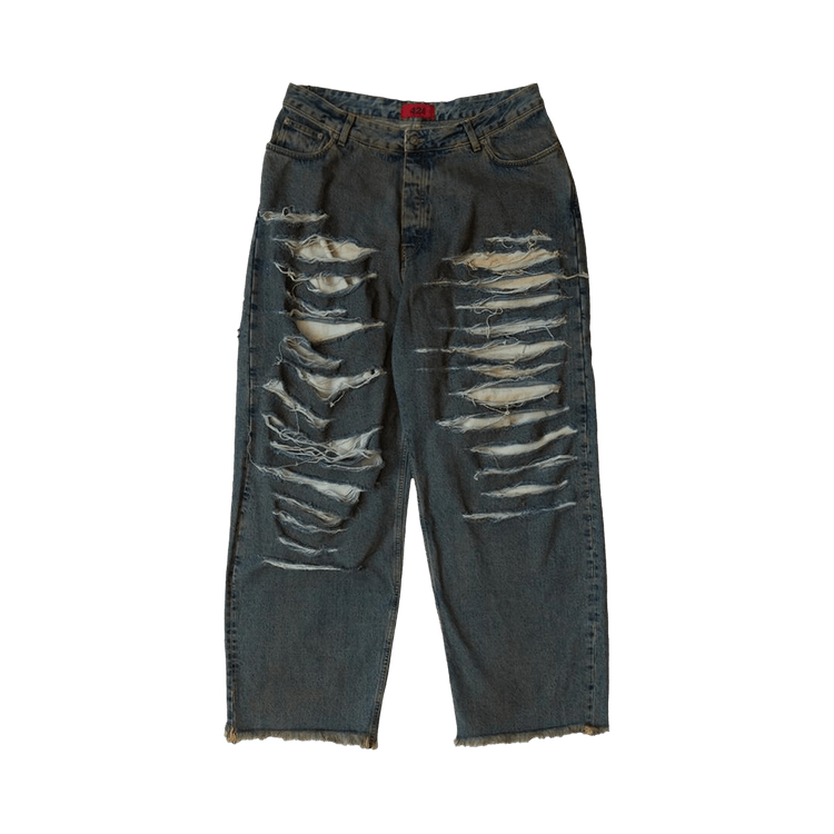 424 Collection Repaired Loose Jeans "Blue"