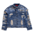 424 Collection Repaired Trucker Jacket "Blue"
