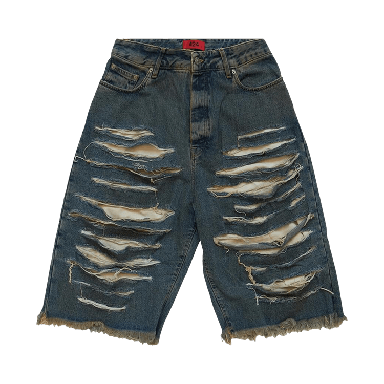 424 Big Daddy Denim Shorts "Blue"