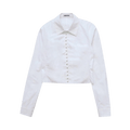 Ambush Fitted Pearl Button Shirt "White"