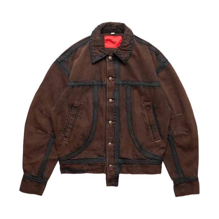 Eckhaus Latta Outline El Redux Denim Jacket "Brown"