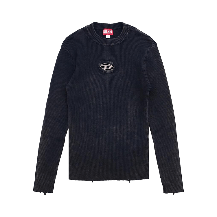 Diesel Ribbed Logo Sweater "Black"