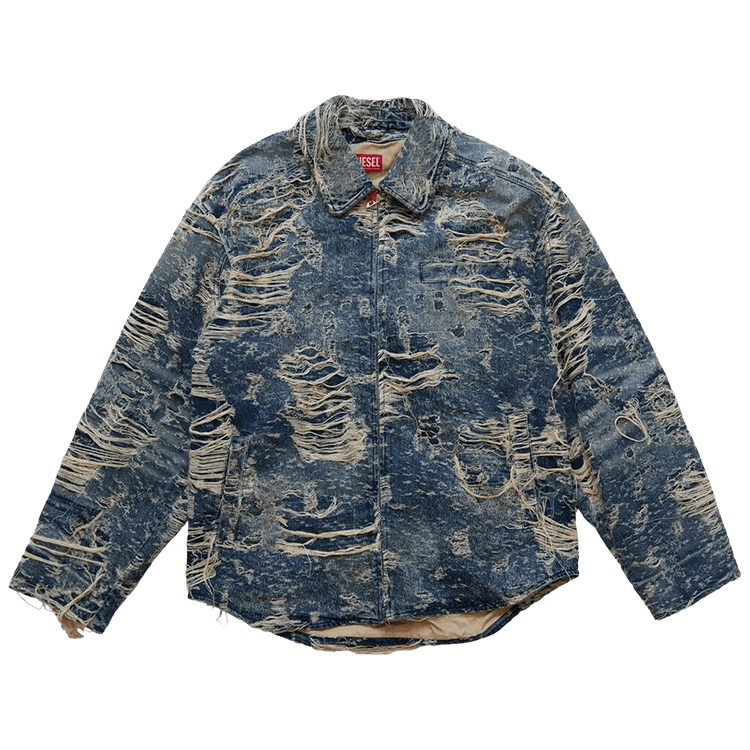 Diesel Distressed Denim Jacket "Blue"