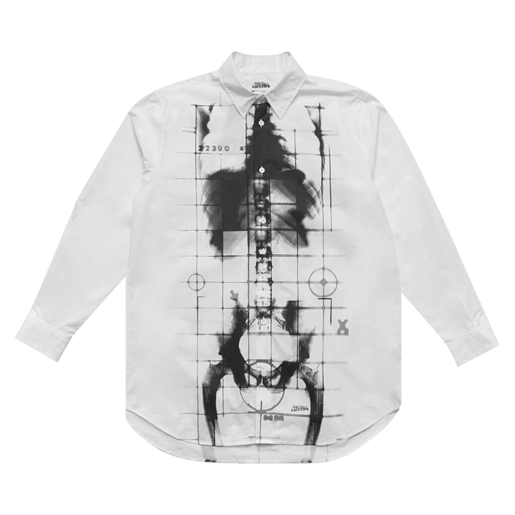 Jean Paul Gaultier Squeletor Printed Shirt "White"