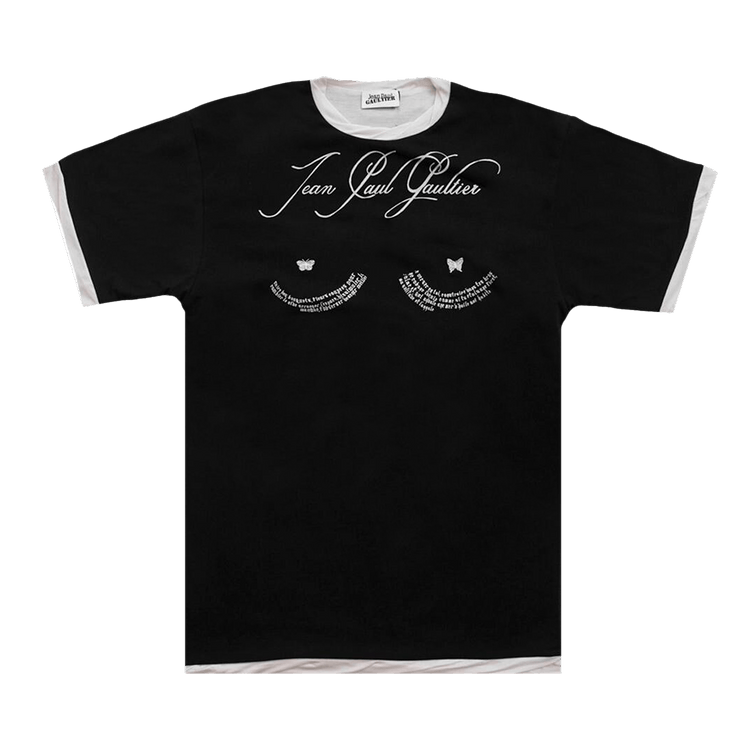 Jean Paul Gaultier Tattoo Poem T-Shirt "Black"