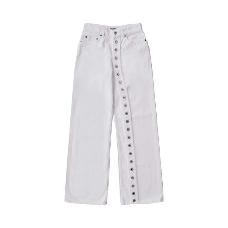 Jean Paul Gaultier Buttoned Denim Jeans "White"