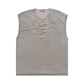 Diesel Distressed Sleeveless Top "Grey"