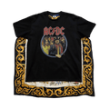 Junya Watanabe MAN AC/DC Printed Caped Tee "Black"