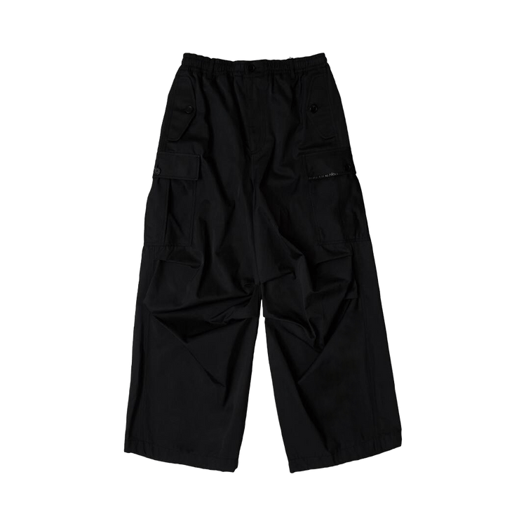 Marni Taffeta Wide Leg Cargo Pants "Black"