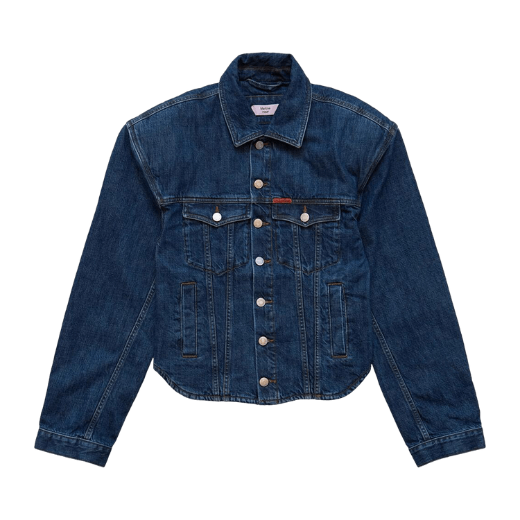 Martine Rose Extreme Shoulder Denim Jacket "Blue"