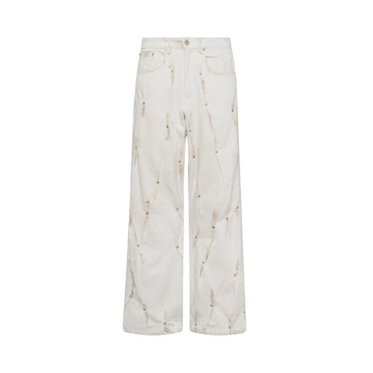 KUSIKOHC Multirivet Burnt Pants "White"