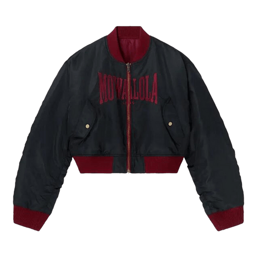 Mowalola Tyson Reversible Bomber Jacket "Black"